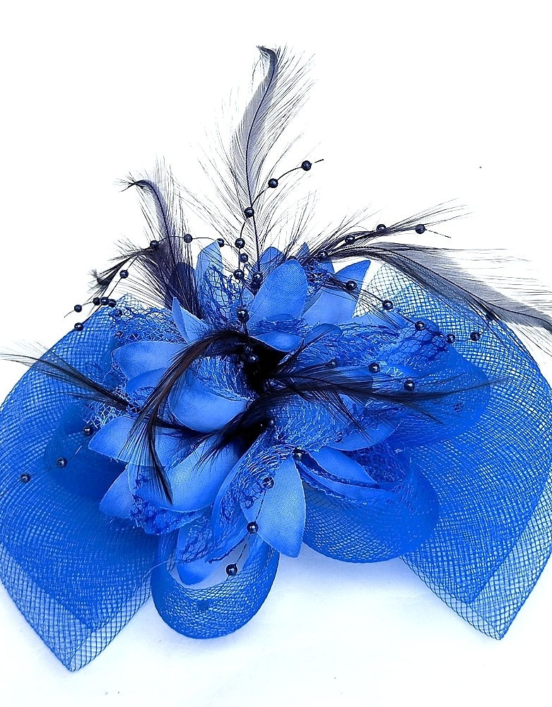 Fascinator Hüte Kopfbedeckung Netz Teeparty Pferderennen Ladies Day Melbourne Cup Handgemacht mit floralem Kopfschmuck Kopfbedeckung Kleid zum Beeindrucken Renntag Kleid 2025 - $15.99 –P4