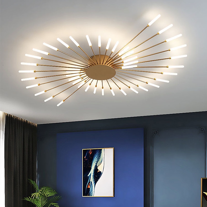 128 cm-es klaszteres mennyezeti lámpák led 42 fényes nordic stílusú fém festett felületek modern 220-240V 2025 - $394.79 –P16