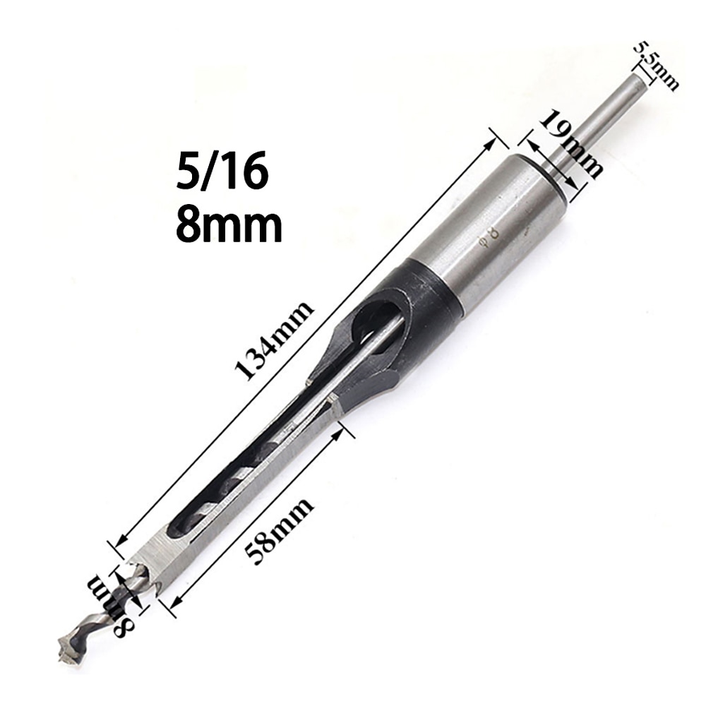 Square Hole Drill Bits for Wood, Woodworking Hole Saw Mortising Chisel Drill Bits1/4 inch, 5/16 inch, 3/8 inch, 1/2 inch 2025 - $15.99 –P2