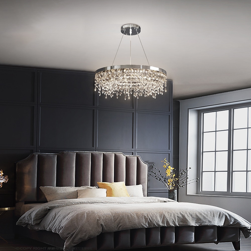 80 cm unikt design lysekrone hengelys led krystall nordisk stil stue soverom 220-240v 2025 - $859.89 –P3