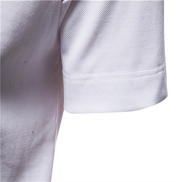 Herr POLO Shirt Golftröja Ledigt Polokrage Klassisk Kortärmad Ledigt Ensfärgat Knapp Fram Vår & sommar Normal Vit Rubinrött Marinblå POLO Shirt 2025 - $17.99 –P3