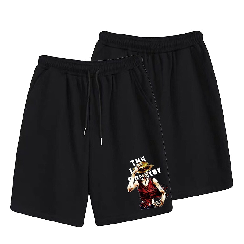 One Piece Monkey D. Luffy Strandshorts Surfeshorts Tilbake til Skolen Animé Harajuku Graphic Kawaii Til Par Herre Dame Voksne Tilbake til Skolen Varmstempling 2025 - AU $27.09 –P5