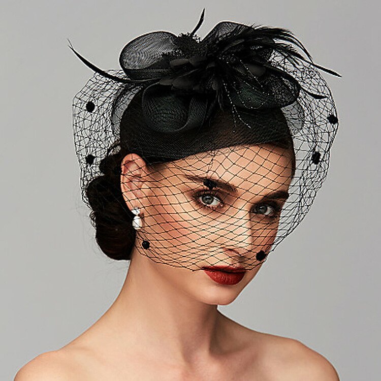 Retro / vintage 1950-tallet 1920-tallet Hodeplagg Party-kostyme Fascinator-hatt Dame Maskerade Fest / aften Utdrikningslag Voksne Hodeplagg 2025 - $21.99 –P2