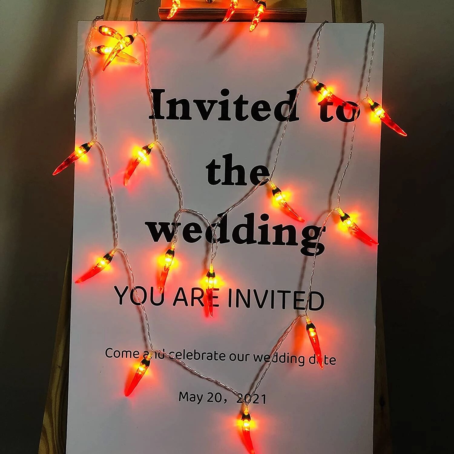 Гирлянда в виде красного перца 3 м 20 светодиодов работающая от батареи фейерические огни для украшения сада дома балкона на праздник 2026 - $28.99 –P8