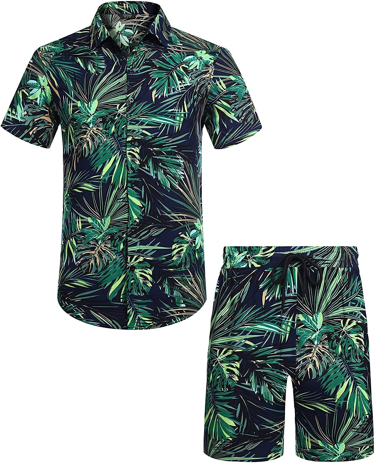Men's Floral Graphic Tropical Flowers 2pcs Shirts Sets Summer Hawaiian Shirt Short Sleeve Short Pants Turndown Designer Beach Vacation Casual Daily 3D Summer Silver Red / White Green / Black 2025 - $34.99 –P2