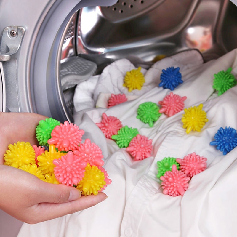 5 pezzi riutilizzabili anti-avvolgimento cattura peli di pelucchi sfere di  lavaggio solide per lavatrici per lavatrice del 2024 a $3.99
