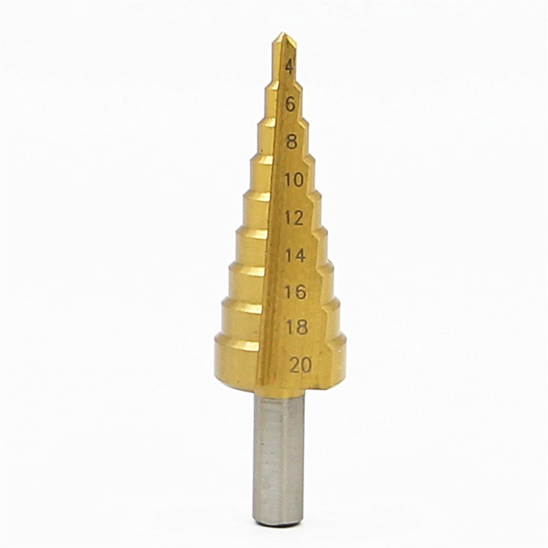خطوة مثقاب 4mm-20mm مستقيم الناي أدوات السلطة مثلث عرقوب سعر الجملة حفر المعادن التيتانيوم 2025 - $11.99 –P3