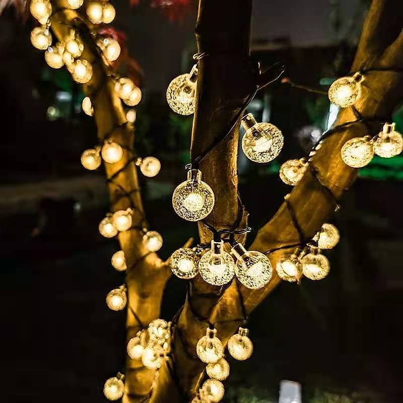 Solar String Lights LED Outdoor Lights 6.5m 30 LEDs Set Mounting Bracket Warm White Wedding Party Holiday Patio Garden 3V 2025 - $25.99 –P3