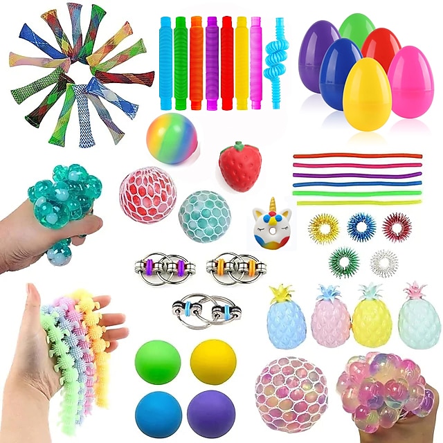 50 Pack DE Fidget Toys Set Sensory Tools Bundle Stress Relief Hand Kids Adults 