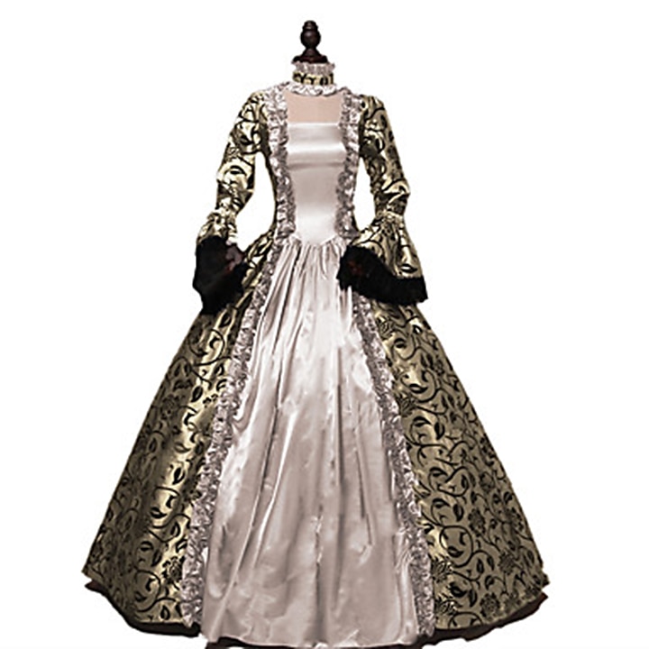 Retro Vintage Rokoko Viktorianisch Kleid Abschlussballkleid Übergrössen Farbblock Damen königlich Maskerade Party Abschlussball Karneval von Venedig Erwachsene Kleid 2025 - $146.99 –P1