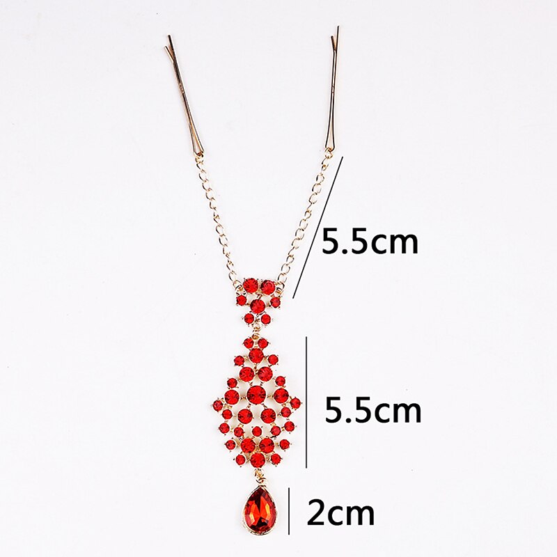 Kopfschmuck Kopf Kette Haar-Werkzeug Strass Aleación Hochzeit Party / Abend Retro Hochzeit Mit Kristall / Strass Kombination Kopfschmuck Kopfbedeckung 2025 - $6.99 –P1