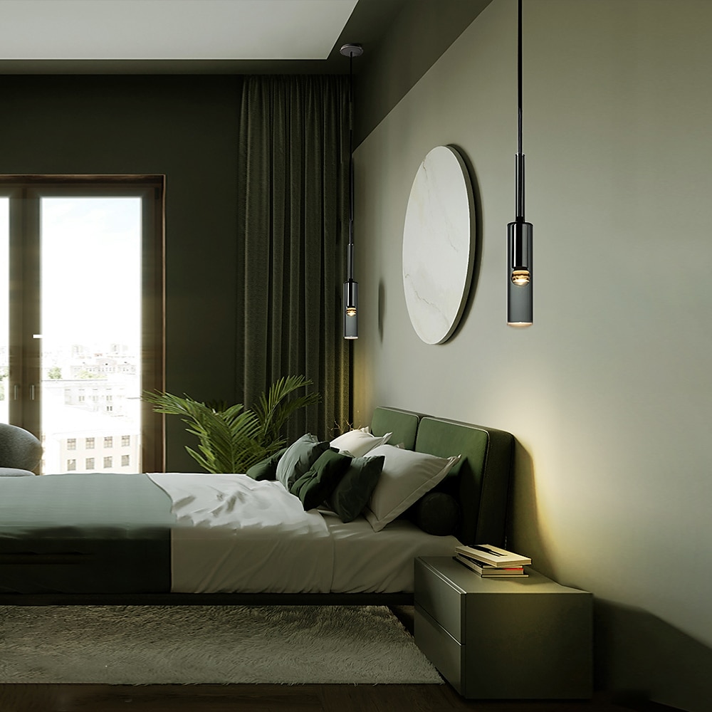 Lampada a sospensione 42 cm led isola luce cristallo stile nordico soggiorno camera da letto comodino 220-240v del 2025 a $229.99 –P1