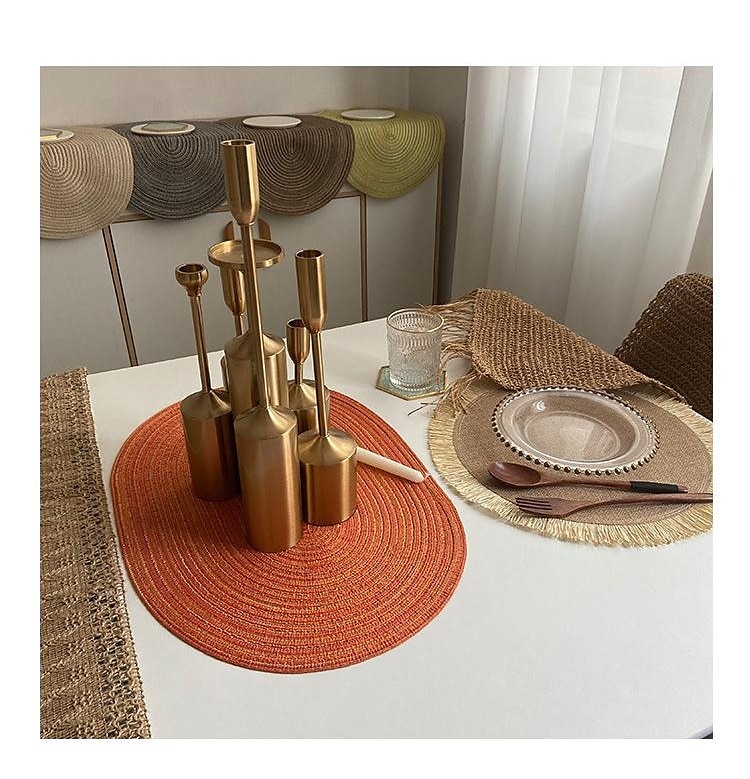 manteles individuales manteles individuales resistentes al calor impermeables lavables al aire libre para bodas cocina comedor mesa de patio decoraciones 1 piezas 2025 - $7.99 –P1