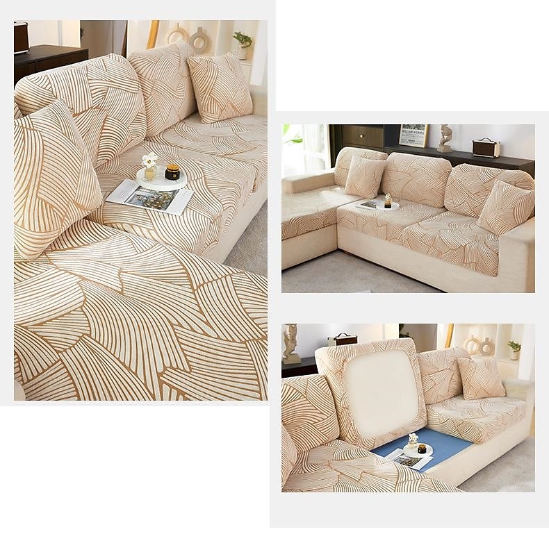 Capa de almofada de assento de sofá elástico capa de sofá elástica poltrona loveseat 4 ou 3 lugares cinza liso sólido macio durável lavável de 2025 por $4.99 –P12