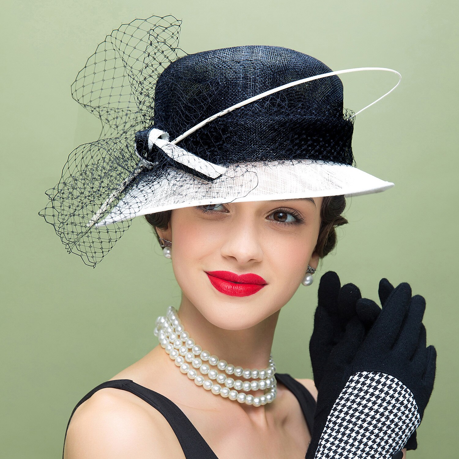 Retro-Hochzeitsfedern Lolita-Accessoires mit Farbblock 1pc besondere Anlässe / Partys / Abendkopfschmuck 2025 - $89.99 –P1