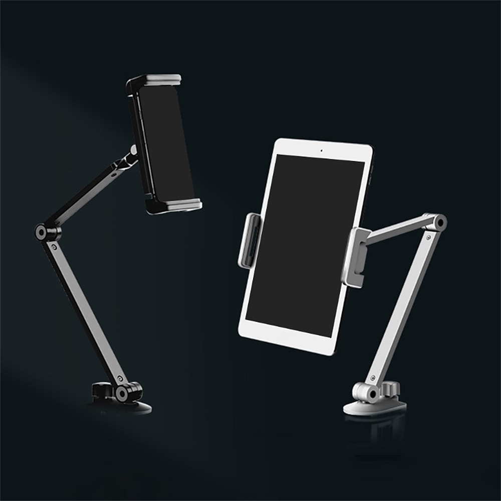 Adjustable Metal Tablet Stand Aluminum Alloy Arm iPad Mount Holder for Bed or Desk Overhead Compatible for iPad Air Pro Mini Surface Pro Stand iPhone Android Tablet Kindle 2025 - $61.99 –P10