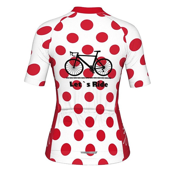 Mujer Maillot de Ciclismo Graphic A Lunares Gracioso Manga Corta Bicicleta Maillot Camiseta con 3 bolsillos traseros MTB Bicicleta Montaña Ciclismo Carretera Secado rápido Bandas Reflectantes 2026 - $30.99 –P7