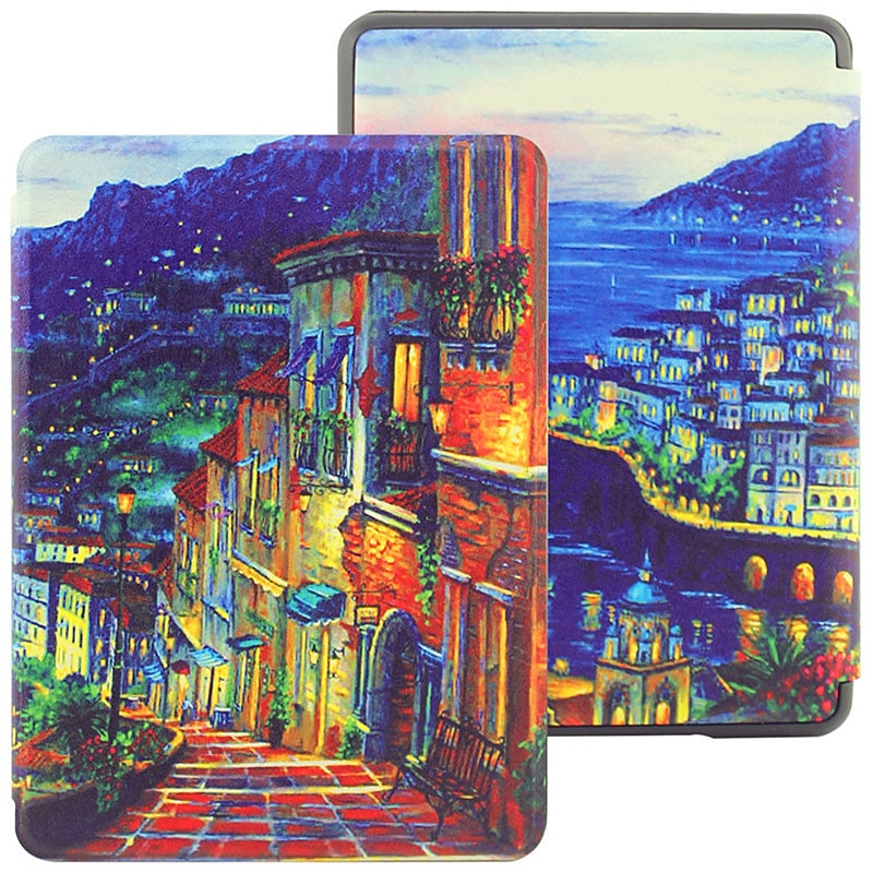Tavoletta Custodie cover Per Amazon Kindle Paperwhite 6,8'' 11° Paperwhite 6'' 10° Kindle Oasis 7.0 pollici Kindle 6.0 pollici 2021 2020 Ultra sottile A calamita Sveglia / Spegnimento automatico del 2025 a $22.99 –P4
