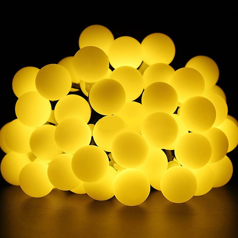 Outdoor Solar String Light Solar LED String Lights Matte Bulb Warm White Colorful White 8 Mode Outdoor Waterproof 7M 50LEDs Fairy Lights Christmas Wedding Holiday Decoration Lights Garden Light 2025 - $29.99 –P8