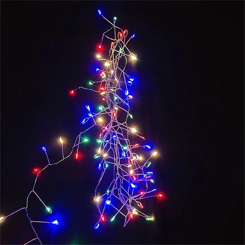 2m 100leds חוט נחושת אורות חזיז פיות זר אור למסיבת חתונת חלון חג המולד תפאורה לבנה חמה מופעלת על סוללה (מגיעה ללא סוללה) 2025 - $17.49 –P11