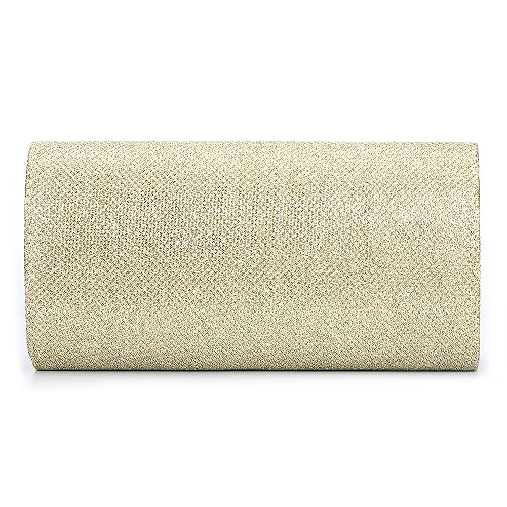 sølvglitter clutch-veske for kvinner – elegant kveldsveske med kjedestropp for bryllup, fester og formelle arrangementer 2025 - $19.99 –P7