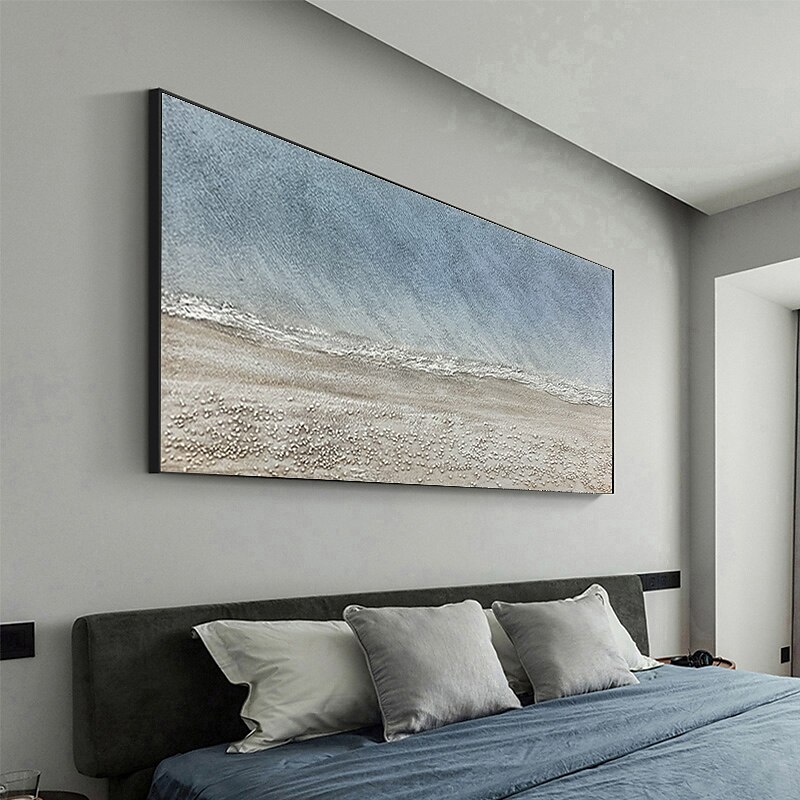 Manuální Ručně vyrobeno Hang-malované olejomalba Ručně malované Horizontální panoramatické Abstraktní Krajina Moderní Realismus Bez vnitřní rám 2025 - $114.99 –P4