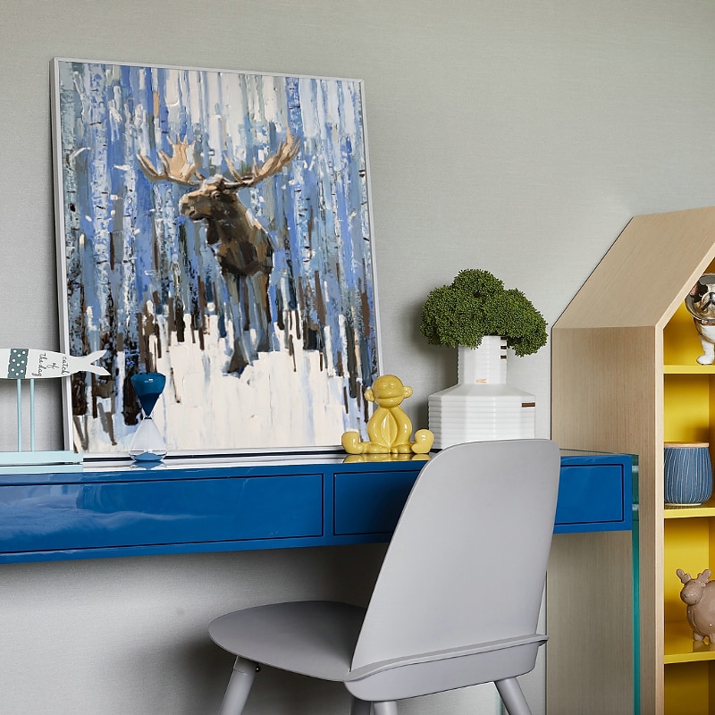 Oil Painting Hand Painted Vertical Animals Modern Rolled Canvas (No Frame) 2026 - $134.99 –P6