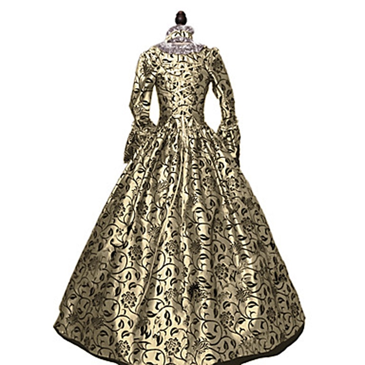 Retro Vintage Rokoko Viktorianisch Kleid Abschlussballkleid Übergrössen Farbblock Damen königlich Maskerade Party Abschlussball Karneval von Venedig Erwachsene Kleid 2025 - $146.99 –P3