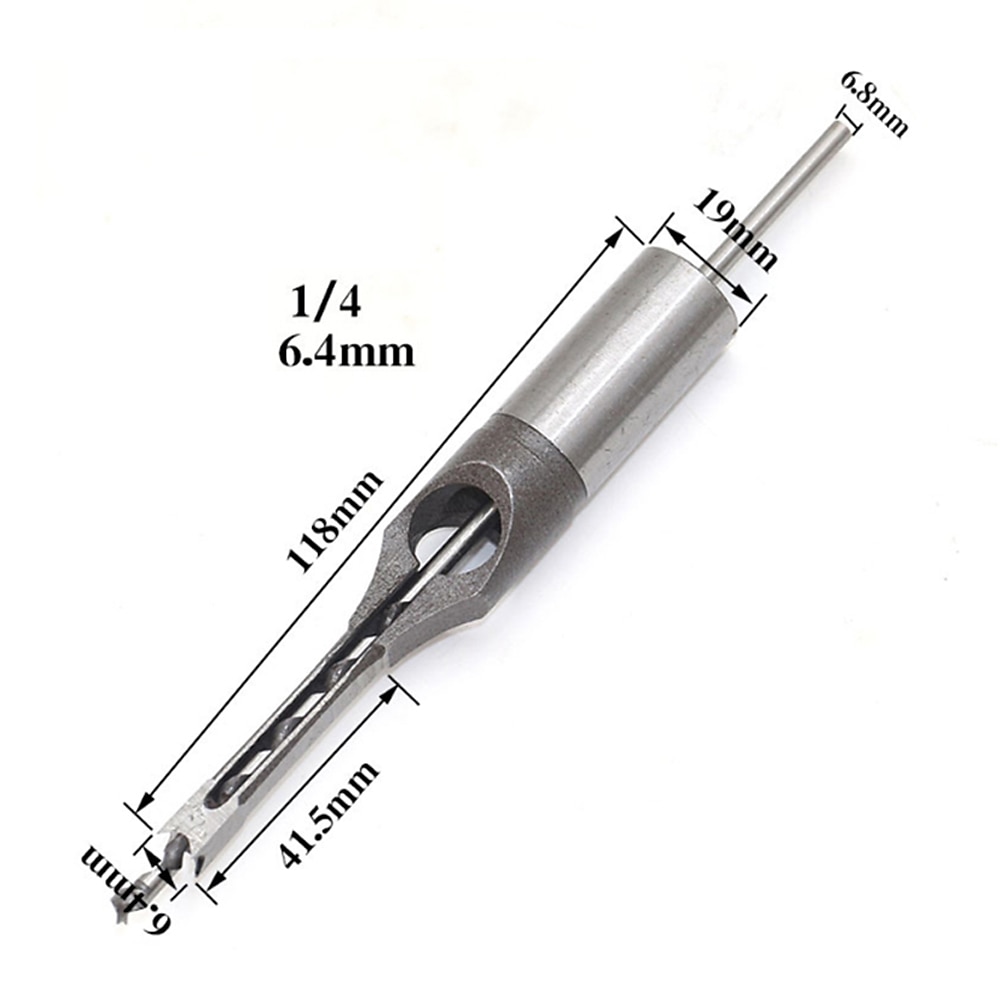 Square Hole Drill Bits for Wood, Woodworking Hole Saw Mortising Chisel Drill Bits1/4 inch, 5/16 inch, 3/8 inch, 1/2 inch 2025 - $15.99 –P1