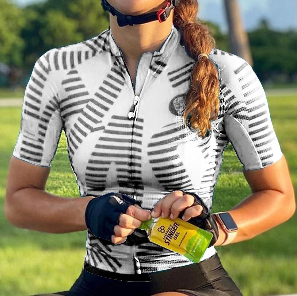 Mujer Maillot de Ciclismo Rayas Manga Corta Bicicleta Maillot Camiseta con 3 bolsillos traseros MTB Bicicleta Montaña Ciclismo Carretera Secado rápido Bandas Reflectantes Bolsillo trasero Dispersor 2026 - $29.99 –P6
