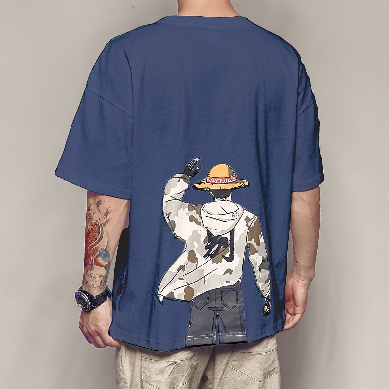 One Piece Monkey D. Luffy Cosplay Costume T-shirt Anime Graphic Prints Printing Harajuku Graphic For Men's Women's Adults' Back To School 2025 - $20.99 –P4