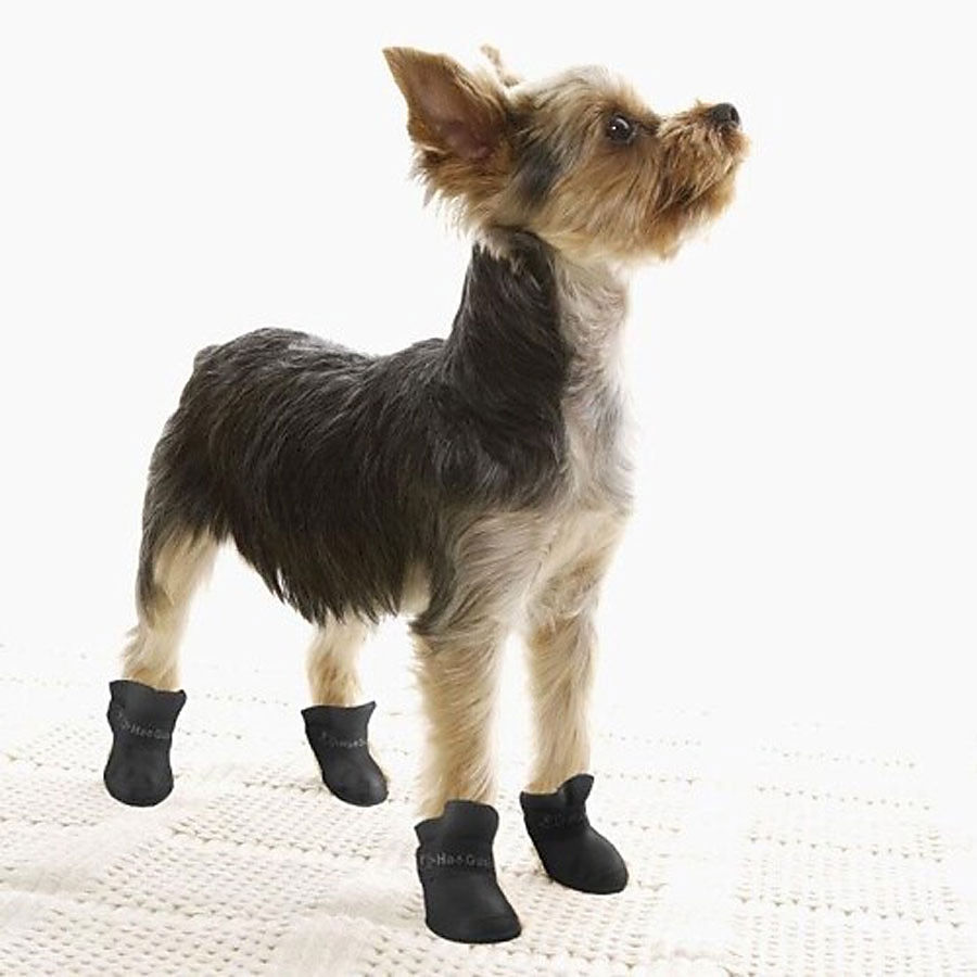 2025年 犬用 犬用ブーツ / シューズ レインブーツ 防水 かわいいスタイル 純色 ペット用 ゴム PVC シリコーン ブラック  コレクション – $16.49 –P14