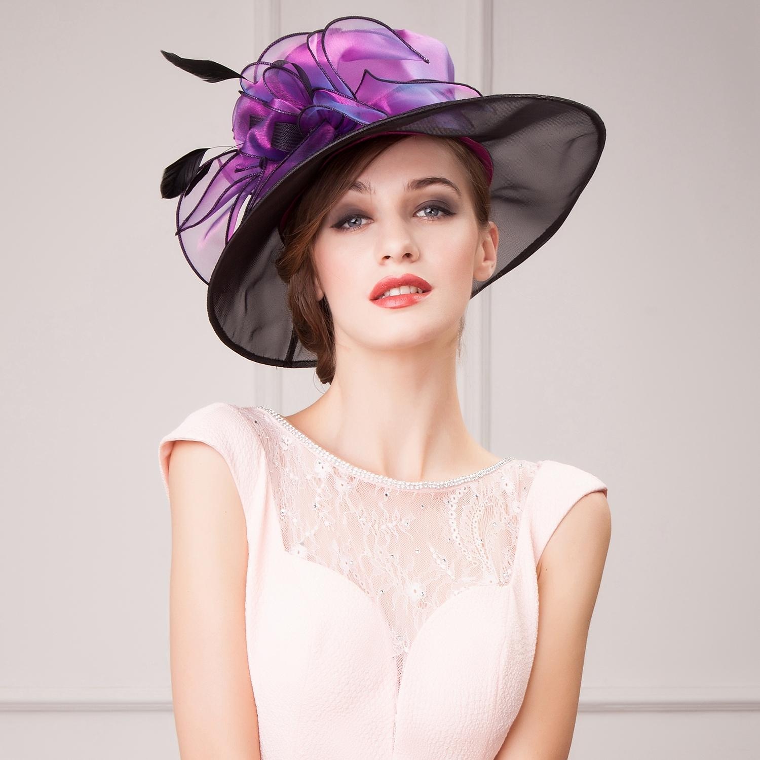 Flax / Silk / Organza Kentucky Hat / Hats / Headwear with Floral 1pc Special Occasion / Casual / Tea Party Headpiece dress to impress Race Day Dress 2025 - $60.99 –P6
