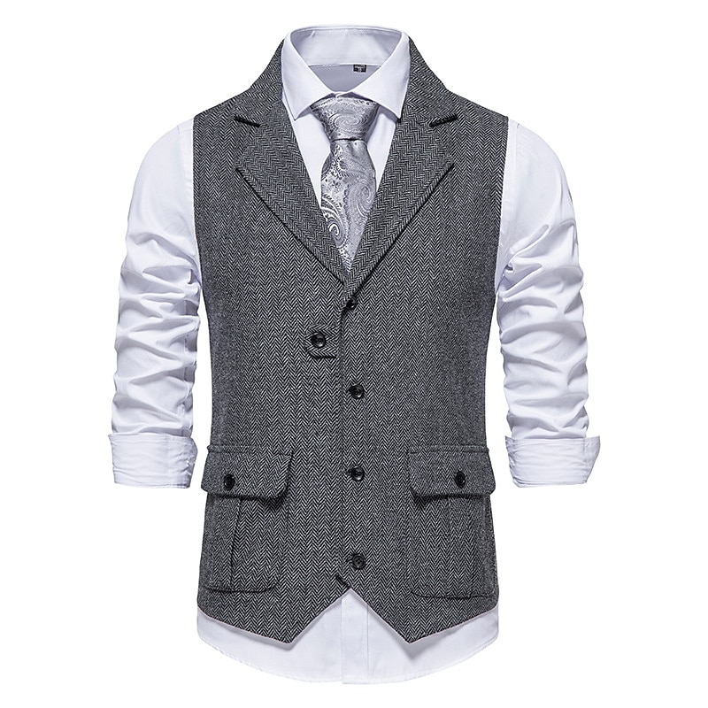 Retro Řvoucí 20s 20. léta 20. století Úbory Kamizelka Vesta Velký Gatsby Gentleman Módní Maškarní kostým Pánské Vánoce předvečer Všech svatých Karneval Maturitní ples loučení se svobodou nevěsty 2025 - $43.99 –P6
