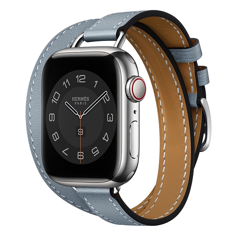 Double Tour Compatível com Pulseira Apple Watch 38mm 40mm 41mm 42mm 44mm 45mm 49mm Fecho de Metal Ajustável Couro PU pulseira de substituição para iwatch Ultra 2 Series 9 8 7 SE 6 5 4 3 2 1 de 2025 por $20.99 -P13