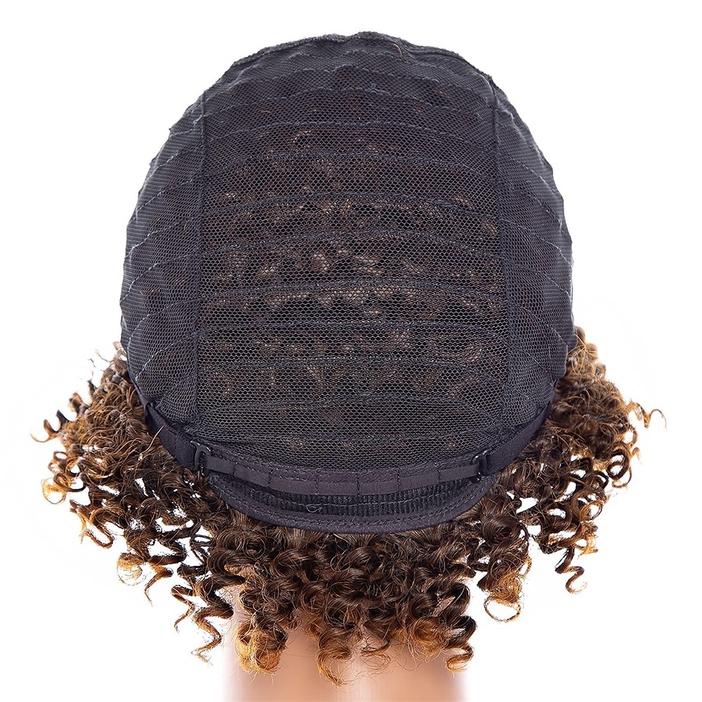 parrucche grigie per donne nere parrucche afro parrucche ricci corti parrucca riccia crespa con frangetta parrucche di capelli naturali del 2025 a $36.99 –P8