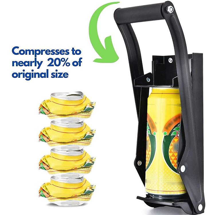 металлическая дробилка для банок, настенная, более толстые металлические рычаги, сверхмощные дробилки для алюминиевых банок для переработки, дробилка для пластиковых бутылок на 16 унций + 4 крепежных 2026 - $26.99 –P5