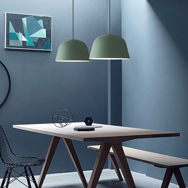 25 cm eiland design hanglamp led metaal gelakte afwerkingen moderne nordic stijl 85-265v 2025 - $135.99 –P5