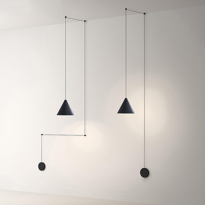 2-Light 20 cm Egységes kialakítás Sziget Design Függőlámpák Fém Festett felületek Modern Skandináv stílus 85-265 V 2025 - $101.99 –P2