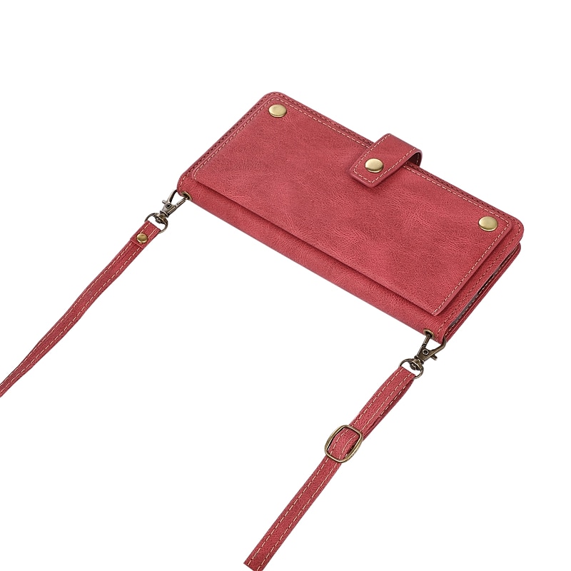 telefone Capinha Para Samsung Galaxy S24 S23 S22 S21 S20 Plus Ultra A32 nota 20 10 S25 Ultra Bolsa Bolsa Capa para Cartão Wallet com alça ajustável para pescoço com alça transversal removível com de 2025 por $22.99 –P4