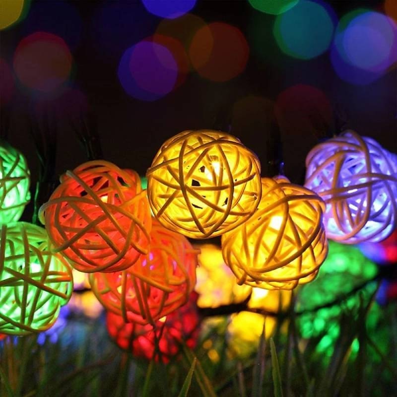 elegante ricevimento di matrimonio festa luci solari esterne stringa sepak takraw led luci fatate 6,5 m-30 led 5 m-20 led impermeabile ip65 luci stringa natale matrimonio festa giardino balcone del 2025 a $22.99 –P7