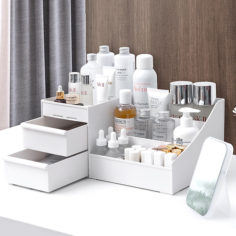 Drawer Makeup Storage Box Cosmetic Storage Box Desktop Dresser Organizer Container Jewelry Lipstick Cosmetics Storage Rack Large Capacity 2025 - $11.49 –P7