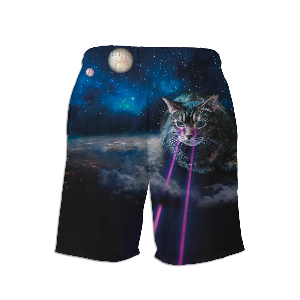 Homens Calção Justo de Natação Shorts de Natação Secagem Rápida Leve Bermuda de Surf Calças Com bolsos Com Cordão Natação Surfe Praia Esportes Aquáticos Animais Verão de 2025 por $23.99 –P10