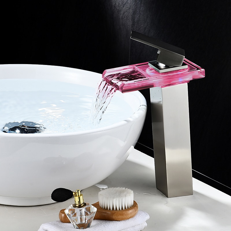 Robinet lavabo - Jet pluie Plaqué Set de centre Mitigeur un trouBath Taps / Laiton de 2025 ? $113.99 –P12