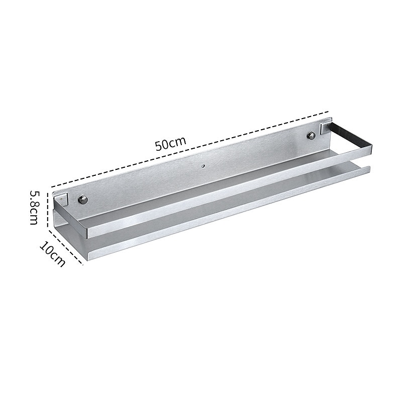 Caddie de douche salle de bains cuisine support de rangement tenture murale 304 support de rangement en acier inoxydable salle de bains cuisine fournitures support de rangement multifonctionnel de 2025 ? $31.99 –P14