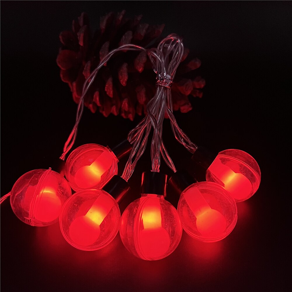 10M 60LED Wishing Ball String Lights 16-Color Full-Color Changing Light Bulb with Remote Control Timing Dimmable Christmas Fantasy Holiday Party Courtyard Garden Decoration USB EU US UK Plug 1 Set 2025 - $55.99 –P12