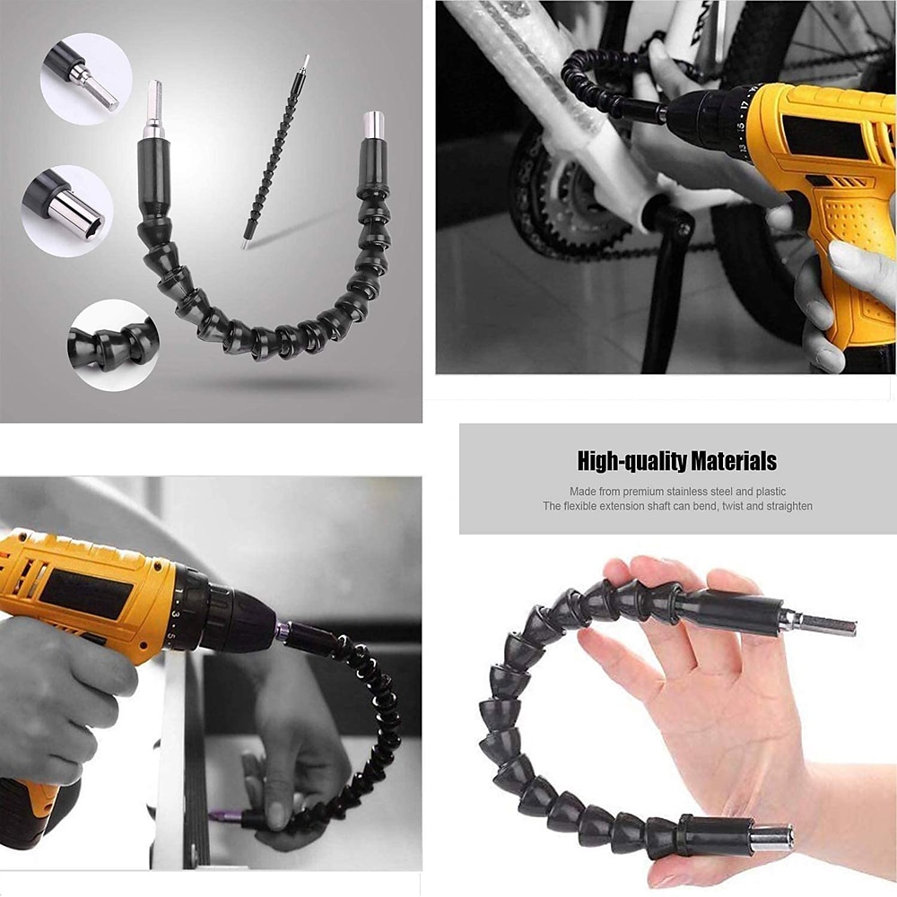 Flexible Electric Drill Screwdriver Bit Multifunctional Universal Snake Hose Cardan Shaft Connection Soft Extension Rod Link 2025 - $7.99 –P6