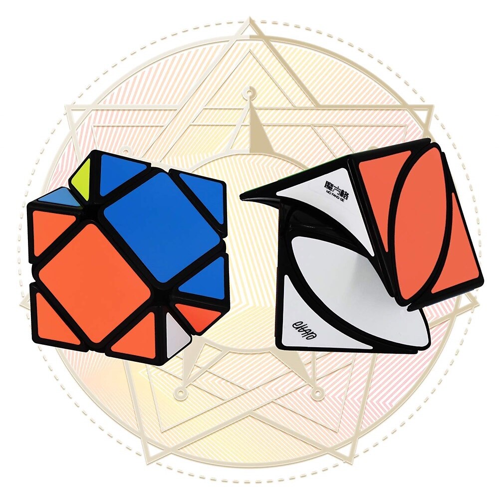 Speed Cube set di 2 cubi puzzle e qiqi skewb cube twisty puzzle smooth 3x3 bundle pack speedcubing con supporti bonus ottima idea regalo per adolescenti nero del 2025 a $31.99 –P2