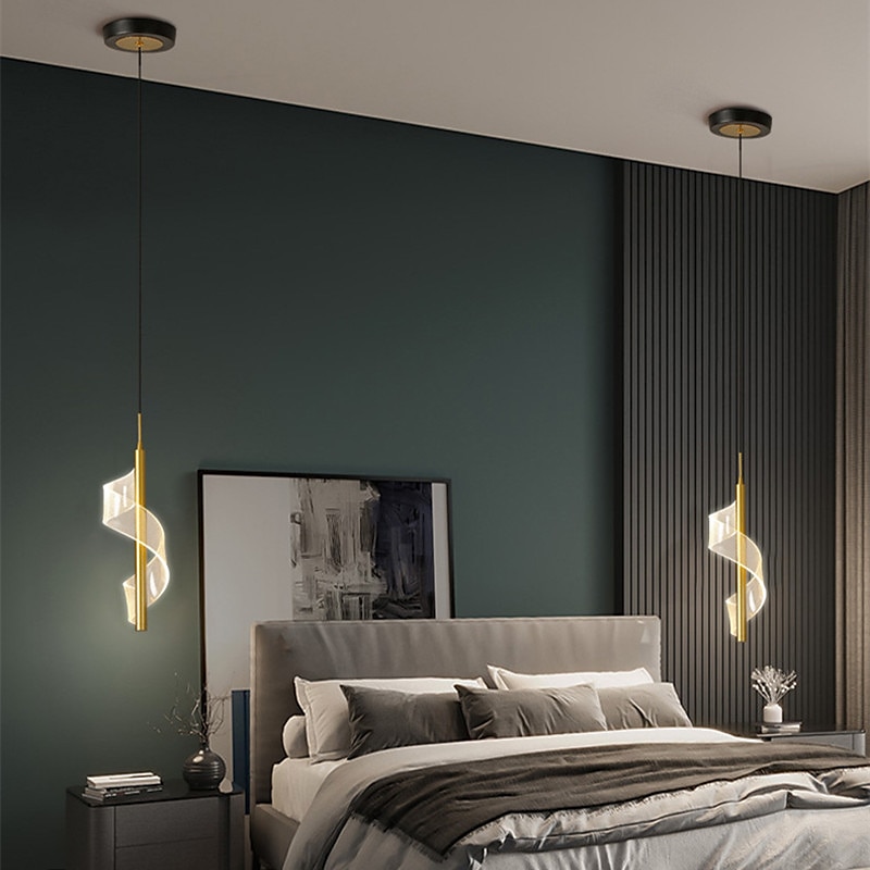 30 cm moderne nordic light hanglamp led eiland licht luxe woonkamer achtergrond nachtkastje kroonluchter 2025 - $177.99 –P6