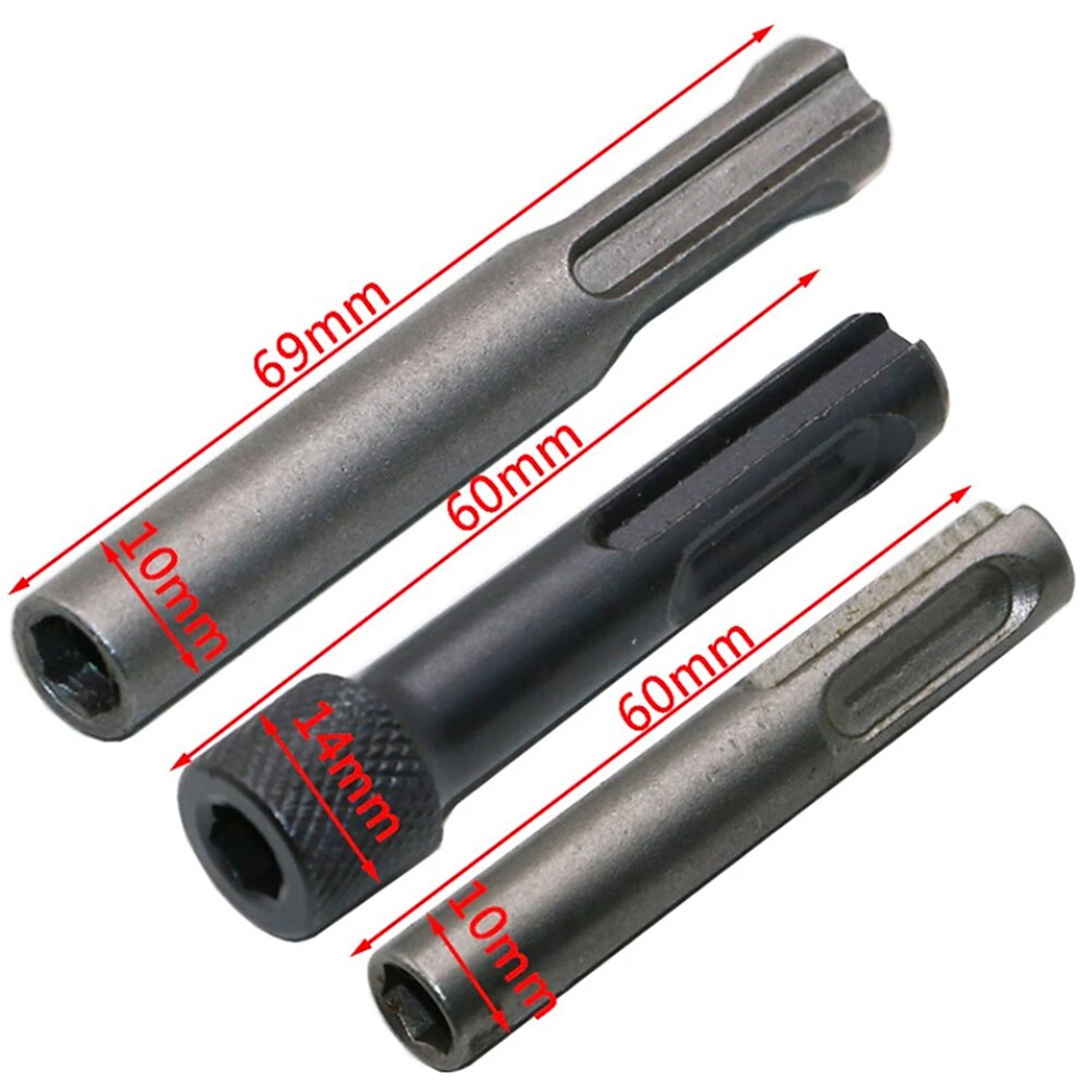 3 stk magnetisk sds plus til 1/4 (6,35 mm) sekskantet skrutrekkerholder elektrisk hammer nøkkelfri borchuck adapter konverter 2025 - $9.99 –P2